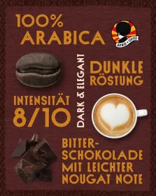 Dark & Elegant Kaffeekapseln, Bio, Fairtrade 10 Stück